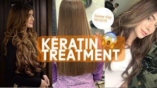 KERATIN TREATMENT SAME DAY WASH  HERANDHEM [upl. by Cristoforo]