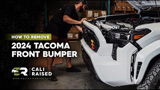 How To Remove The Front Bumper on a 2024 TOYOTA TACOMA  Cali Raised [upl. by Leinahtan]