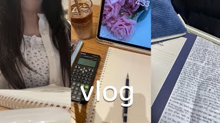 vlog 대학생 시험기간 📚 브이로그  정신없이 지나간 🫠 5전공 시험기간  카공 집공 반복하기  중간고사  대학생 브이로그 [upl. by Naehgem253]