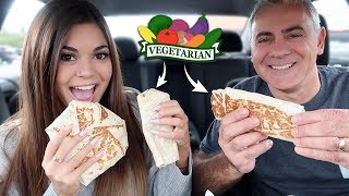 Trying Taco Bells VEGETARIAN ITEMS  Steph Pappas [upl. by Iinde286]