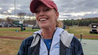 RI State Meet Cumberland coach Kerrie Carpenter talks about her teams secondstraight victory [upl. by Ellison]