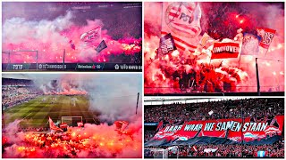 4K Sfeeractie en Pyro bij opkomst bekerfinale AjaxPSV  30042023  11 [upl. by Aidyn]