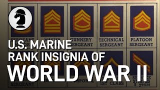 US Marine Rank Insignia of WW2 [upl. by Lledal942]