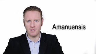 Amanuensis  Meaning  Pronunciation  Word World  Audio Video Dictionary [upl. by Havard]