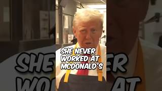 Trump Cooking Fries at McDonalds and KAMALA Never Did trump harris shorts [upl. by Janel964]