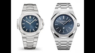 Audemars Piguet Royal Oak Jumbo 15202ST VS Patek Philippe Nautilus 57111A [upl. by Lyrehs]