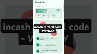 incash referral code  incash app referral code [upl. by Diane-Marie]