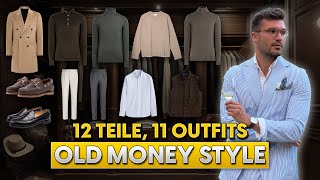 12 Kleidungsstücke 11 Outfits Old Money Style  Stylingtipps für Männer [upl. by Danae]