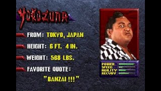 YOKOZUNA NO CONTINUES MAX DIFFICULTY WRESTLEMANIA THE ARCADE GAME SEGA GENESIS [upl. by Arob]