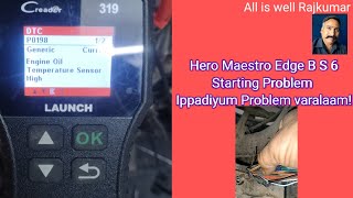 Hero Maestro Edge BS 6 Starting problem [upl. by Aseela]