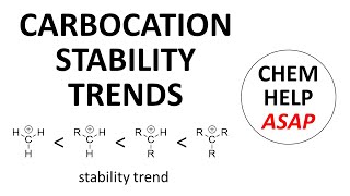 stability trends in carbocation intermediates [upl. by Allimac490]