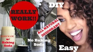 DIY l All Natural Deodorant l 2 Types l No More ODOR [upl. by Aivirt796]