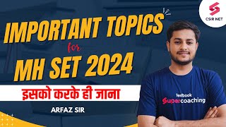 MH SET 2024  Chemical Science Important Topics for MH SET 2024 Exam MH SET Preparation  Arfaz Sir [upl. by Enaols]