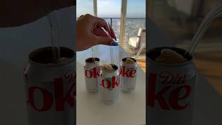 ASMR OPEN CAN ICE CREAM FLOATS asmr satisfying icecream icecreamrecipe dietcoke kitchen [upl. by Varuag]