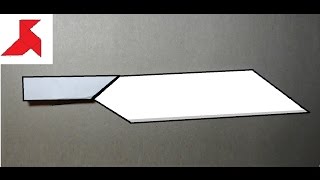 How to make a kitchen origami KNIFE from A4 paper [upl. by Mandi]