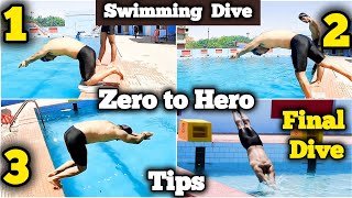 How to Dive in a Swimming Pool 3 Drills for perfect Swimming Dive Swimming Tips For Beginners [upl. by Baal60]