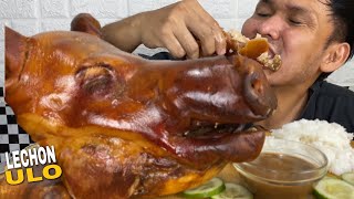 LECHON ULO Mukbang ASMR [upl. by Dillie]