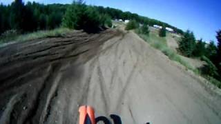 KTM 250sx mx helmet cam  Bay Racing Motocross with crash [upl. by Oneg182]