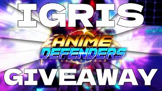 Almighty Igris Giveaway In Anime Defenders [upl. by Nowujalo]