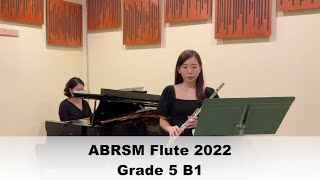 Allegro moderato  G5 B1 ABRSM Flute Exam Pieces from 2022 [upl. by Venu]