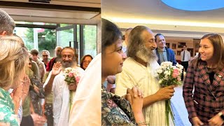 Gurudev Sri Sri Ravi Shankar has landed in Prague Czech Republic [upl. by Nnylhtak]