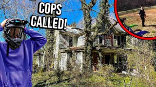 DIRT BIKE TRESPASSERS CAUGHT EXPLORING ABANDONED HOUSE [upl. by Windy161]