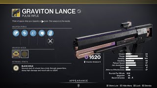 How to get a Graviton Lance in Destiny 2 [upl. by Arrakat]