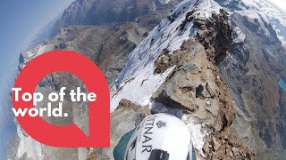 Climber reaches one of the highest points of the Matterhorn 🧗‍♂️🗻  SWNS [upl. by Gib]