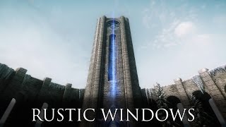 TES V  Skyrim Mods RUSTIC WINDOWS [upl. by Yrrat540]