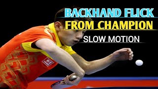 Rahasia Para Juara  Backhand Flick Table Tennis  Slow motion 2020 [upl. by Rats]