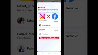 Instagram ko Facebook se disconnect kaise kare  How to disconnect Instagram from Facebook [upl. by Erminna]