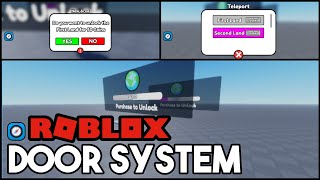 Currency Door System with Teleport  Roblox Studio  Showcase [upl. by Enybor362]