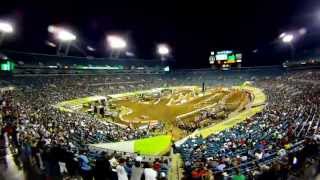 GoPro HD Jacksonville Race Monster Energy Supercross 2011 [upl. by Baseler]