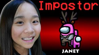 Janet was the Imposter EVERY ROUND  Among Us [upl. by Cris]