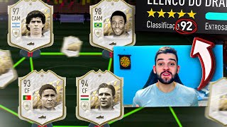 MEU MELHOR FUT DRAFT COM AS MELHORES CARTAS DO JOGO FIFA 22 do SUPER ICON [upl. by Guillermo]