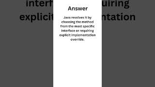 Java 8 Default Methods Top Interview QampA [upl. by Ettennaj]