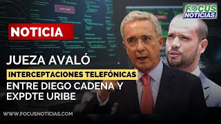 Caso ÁLVARO URIBE  JUEZA Avaló INTERCEPTACIONES entre el EXMANDATARIO y su Abogado DIEGO CADENA Fo [upl. by Thetos]