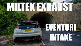 THE BEST SOUNDING FK2 HONDA CIVIC TYPE R  Miltek Exhaust amp Eventuri Intake Sound Compilation [upl. by Eihtur]