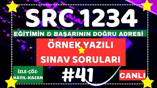 SRC1 SRC2 SRC3 SRC4 quotCANLI YAYINquot ÖRNEK SINAV SORULARI 2024 41 [upl. by Shirlie3]