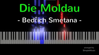 Die Moldau  Bedřich Smetana  Piano Tutorial [upl. by Nylek16]