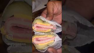 pickle sandwich pickles swisscheese cheddar salami foodie foodlover shorts [upl. by Melosa171]