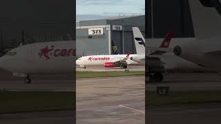 Corendon 737 At Manchester Airport [upl. by Eleda]