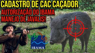 COMO FAZER CADASTRO DE CAÇADOR DE JAVALI NO IBAMA 2024 [upl. by Ahtinak]