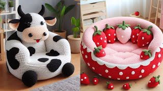 Crochet🥰  Comfortable and Charming Sofas ‐ Crochet Charms [upl. by Lorrin]