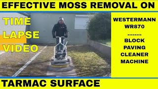 Block Paving Cleaning Machine WR870Time Lapse Cleaning Video [upl. by Norman]