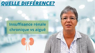 La différence entre l’insuffisance rénale chronique et aiguë [upl. by Alvie764]