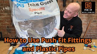 The Ultimate Guide To Using JG Push Fit Fittings And Plastic Pipes [upl. by Adelind]