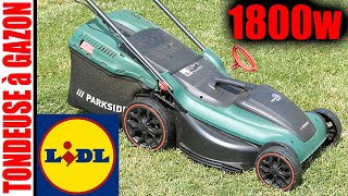 LIDL tondeuse à gazon électrique PARKSIDE PRM 1800 W A2 44 CM Electric Lawnmower ElektroRasenmäher [upl. by Enyamrahc]