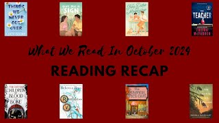 What We Read In October 2024  Reading Recap  Book Recs  Martina and Shabrina [upl. by Lauralee]