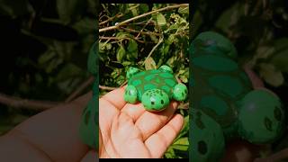 DIY Clay Turtle 🐢  Cute Turtle Art 😻youtubeshorts shorts [upl. by Ehcar]